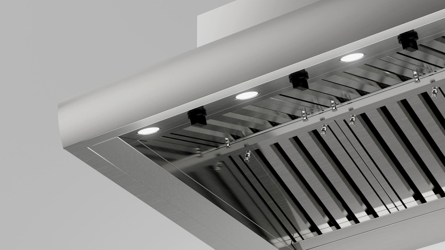 XO APPLIANCE XOGV36S Outdoor hood, 36"W, 33"D, 18"T, 1200CFM, LEDs, pro baffle filters in Stainless Steel - XOGV36S