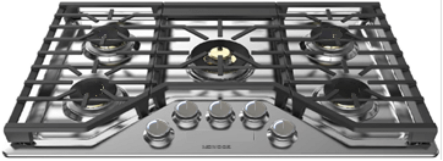 MONOGRAM Monogram 36" Deep-Recessed Gas Cooktop in Stainless Steel - ZGU36RSLSS