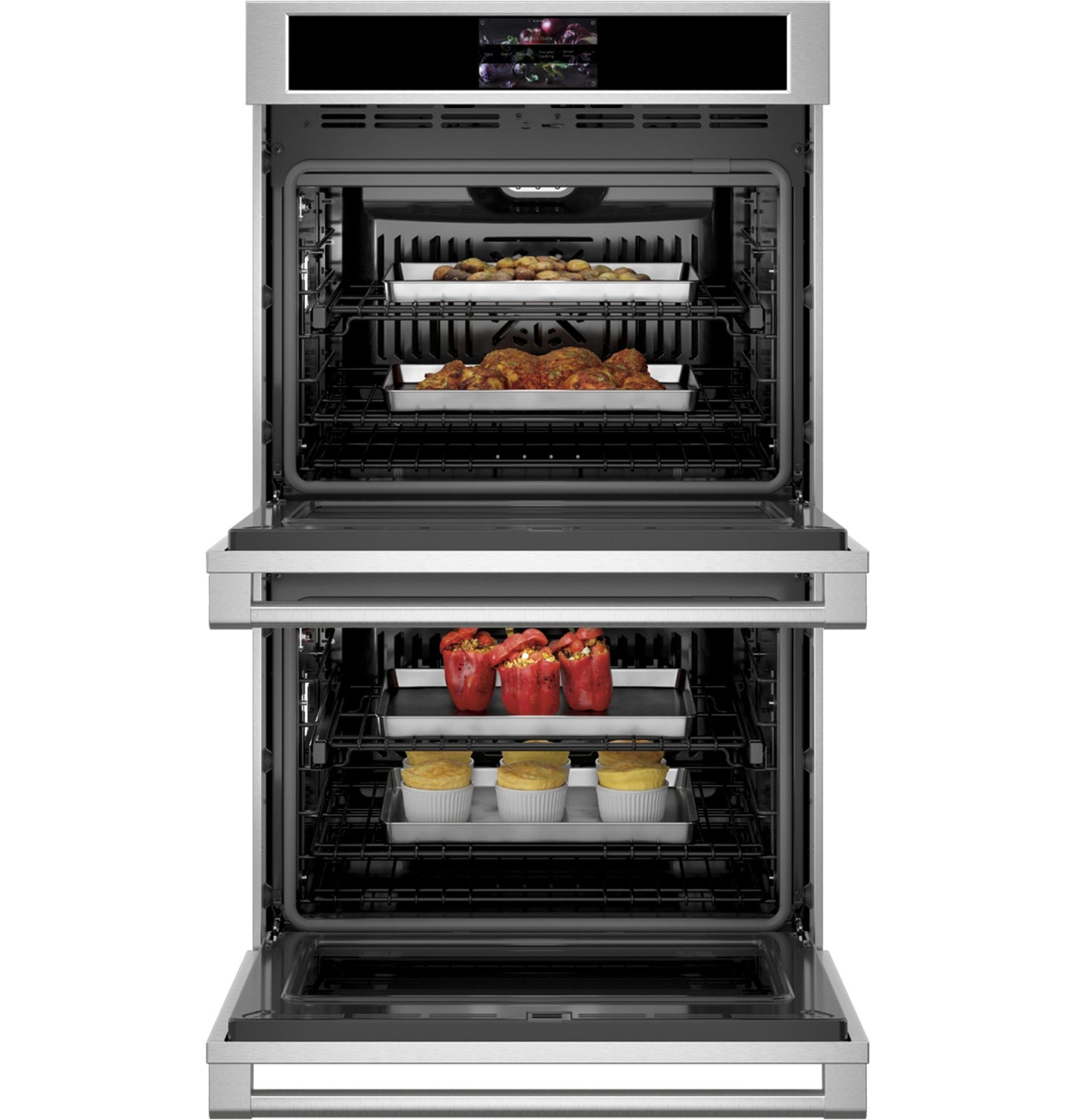 MONOGRAM Monogram 30" Statement Double Wall Oven in Stainless Steel - ZTD90DPSNSS