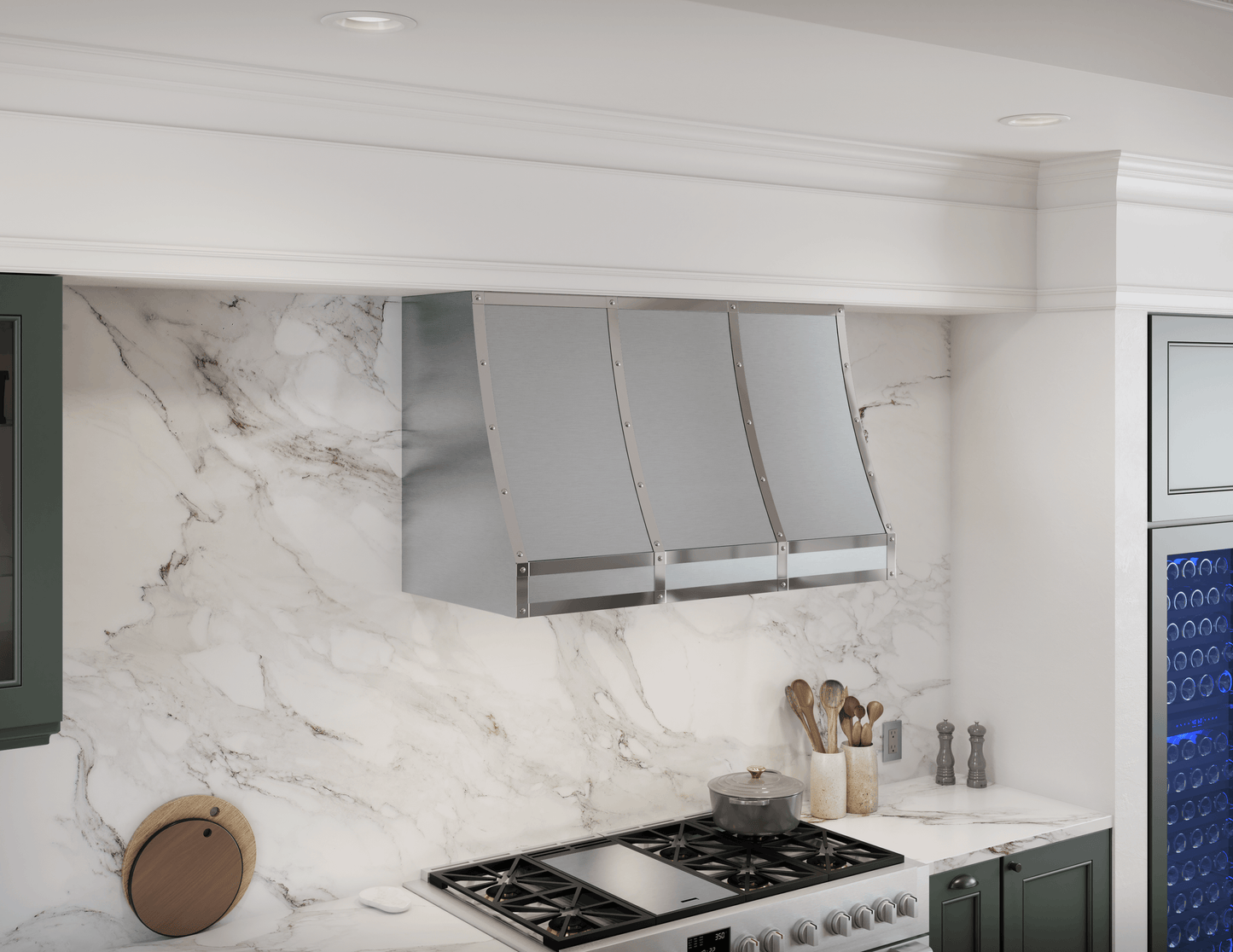 ZEPHYR Forte Wall Custom Hood, 48in, SS, BODY ONLY in Stainless Steel - CHFT48ASX