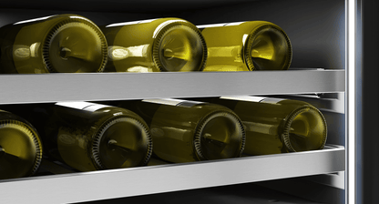 ZEPHYR Presrv Wine Cooler, 24in UC, SS+Gls, Rvs Door, 1Z in Stainless Steel - PRW24C01CG