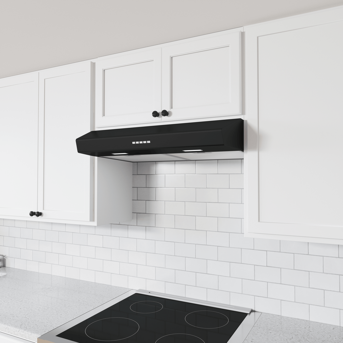 ZEPHYR Breeze II, Under Cabinet, 36", Black, LED Black - AK1236CB