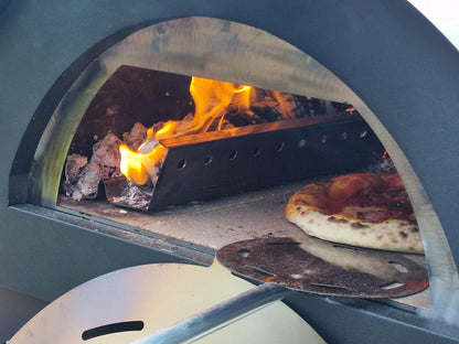 XO APPLIANCE XOPIZZA1CA Tabletop 24" x 16" Wood-Fired Oven in Carbona (Black) Black - XOPIZZA1CA