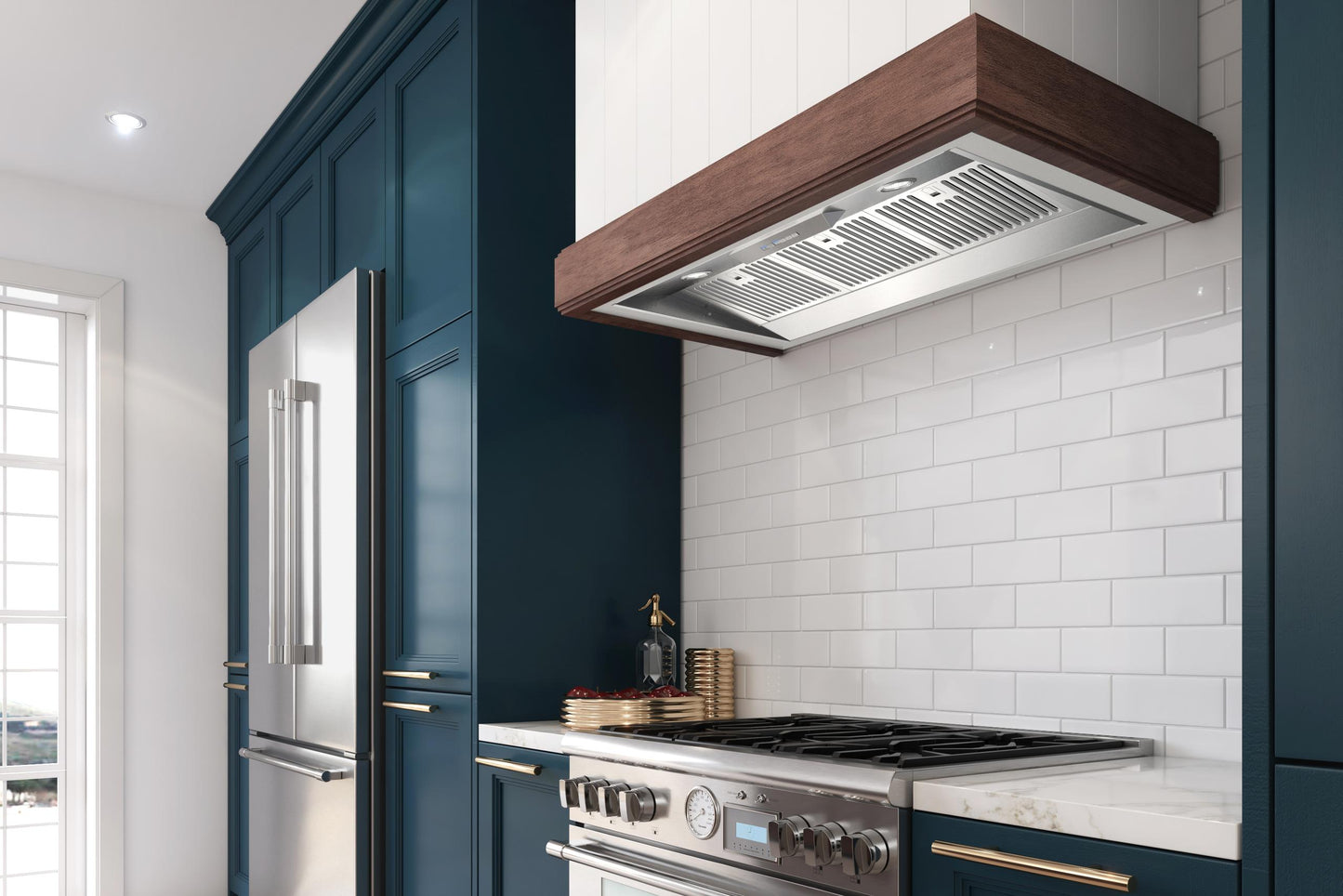 XO APPLIANCE XOIL4819SC 48" CCC 600/395 CFM liner insert hood 19" D in Stainless Steel - XOIL4819SC