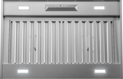 ZEPHYR Monsoon II, Insert, 34-3/8in, SS, LED, ACT Stainless - AK9334BS