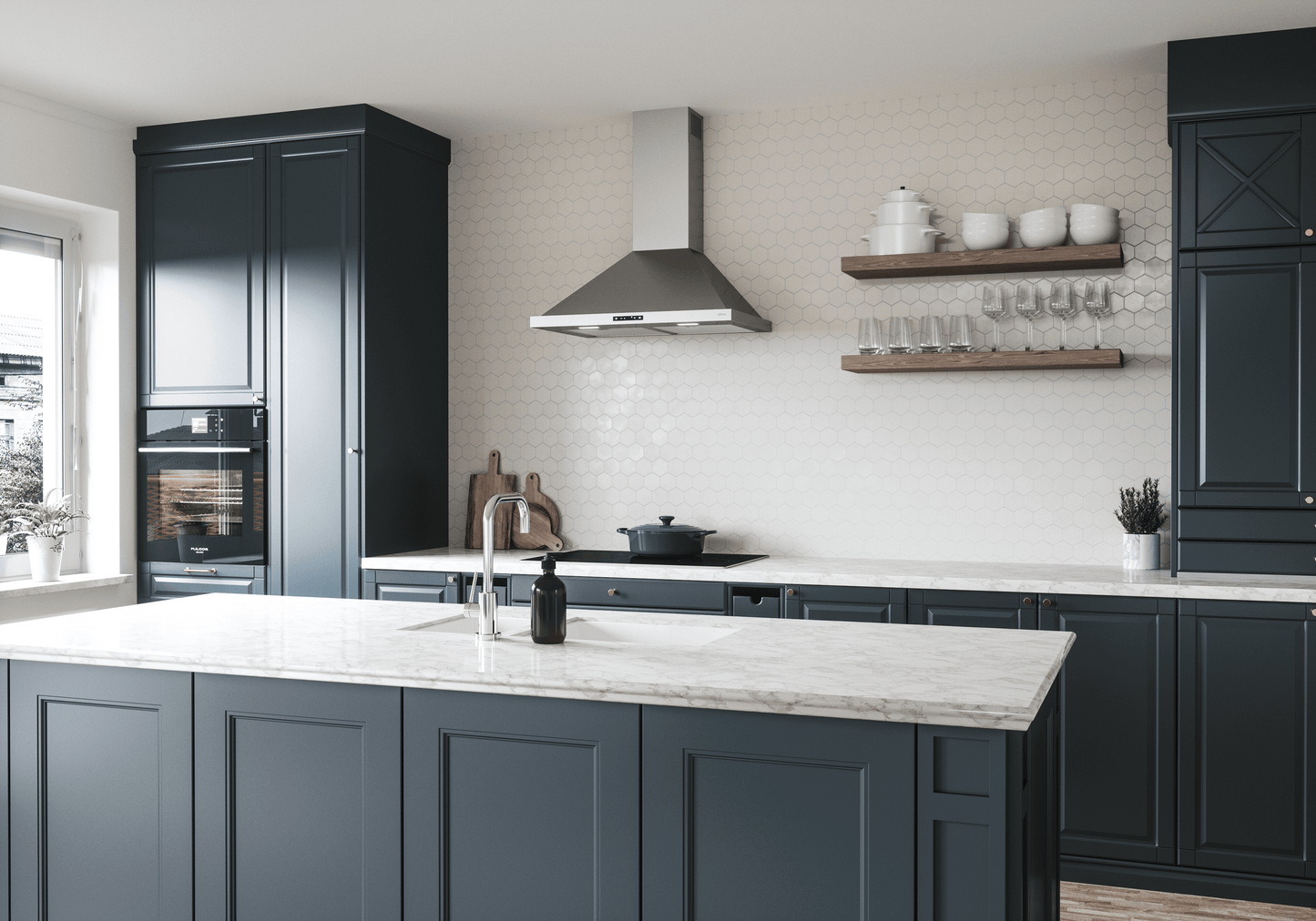 ZEPHYR Ombra, Wall, 30", SS, 600 CFM in Stainless Steel - ZOME30BS