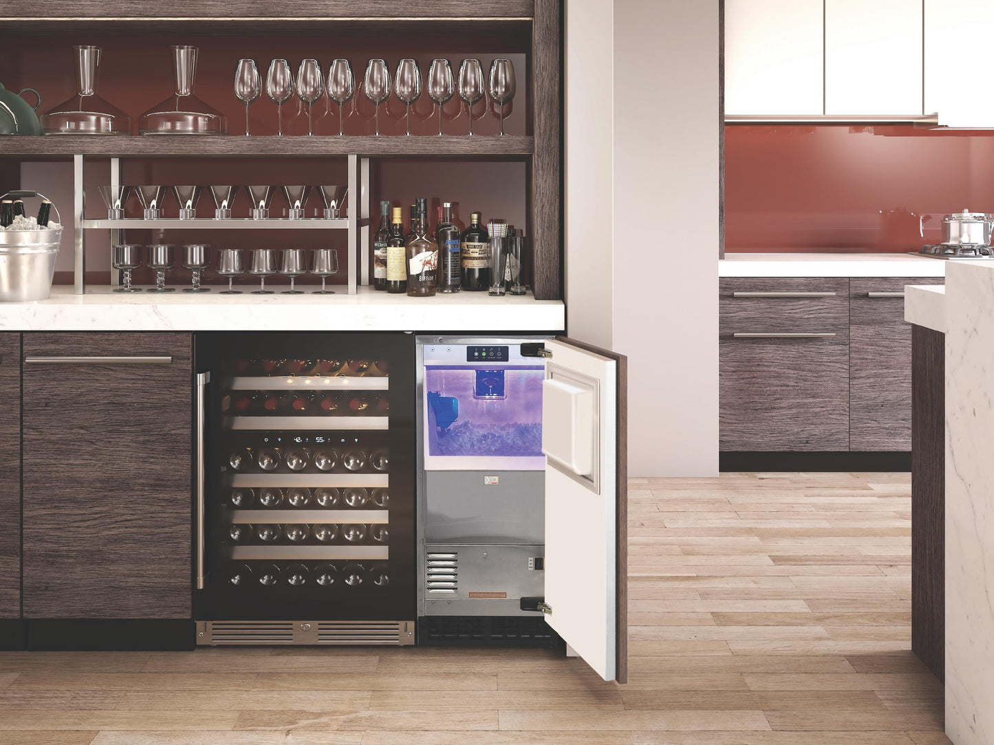 XO APPLIANCE XOUIM1585NOA 15" Nugget Ice Maker Panel Ready ADA Height Gravity Drain Custom Panel Ready - XOUIM1585NOA