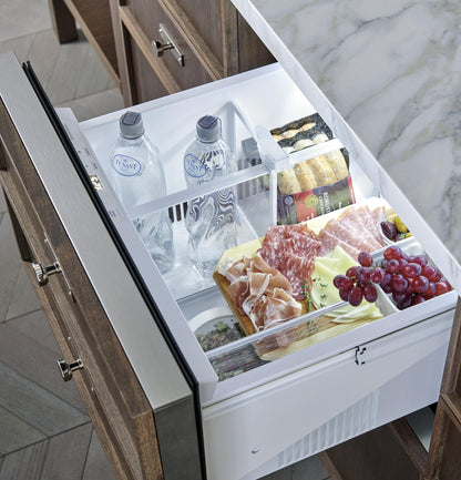 MONOGRAM Monogram 24" Panel-Ready Double-Drawer Refrigerator Custom Panel Ready - ZIDI240HII