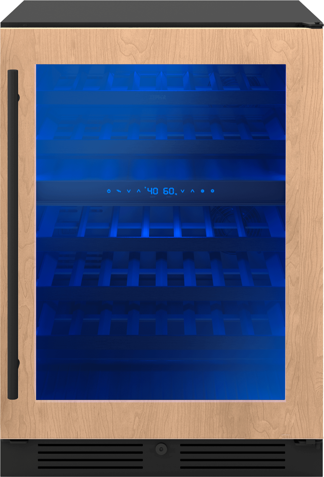 ZEPHYR Presrv Wine Cooler, 24in UC, Panel Ready+Gls, 2Z Custom Panel Ready - PRW24C02CPG