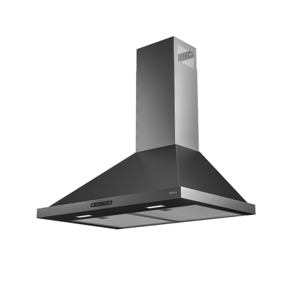 ZEPHYR Ombra, Wall, 30", Black SS, 600 CFM Black in Stainless Steel - ZOME30BBS