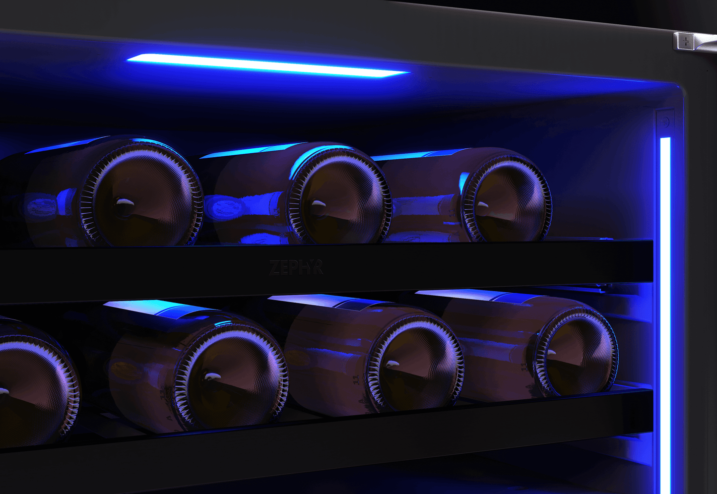 ZEPHYR Presrv Wine Cooler, 24in UC, Panel Ready+Gls, 2Z Custom Panel Ready - PRW24C02CPG
