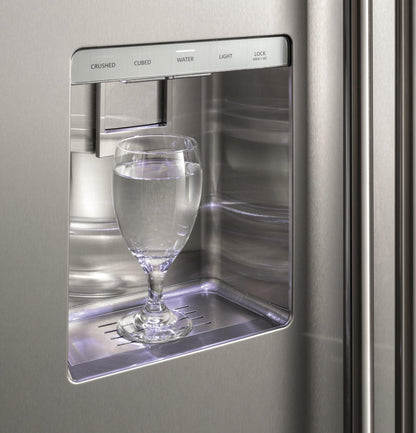 MONOGRAM Monogram 48" Built-In Side-by-Side Refrigerator with Dispenser in Stainless Steel - ZISS480DNSS