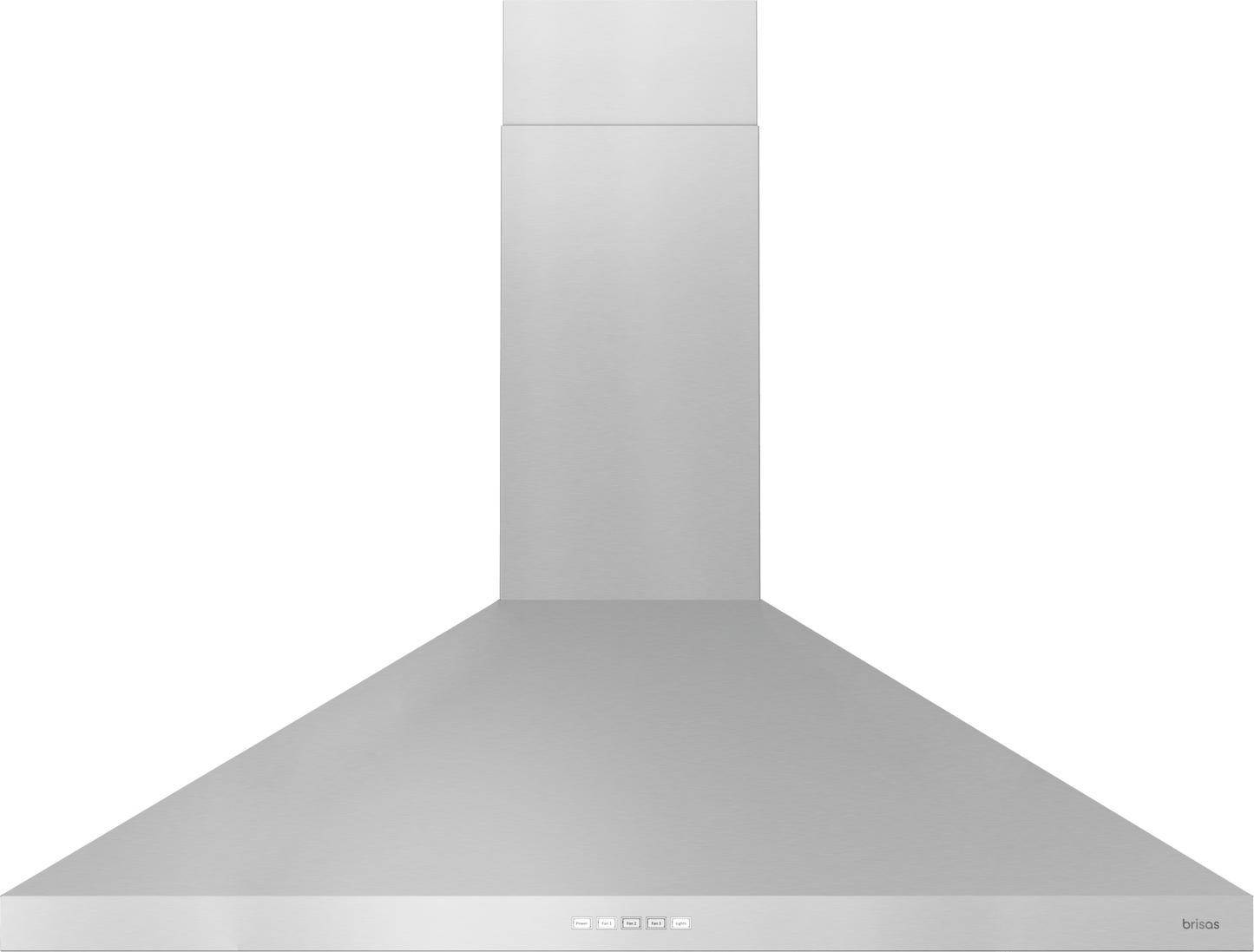 ZEPHYR Brisas Traditional Pyramid Wall, 36" SS, ACT, LED in Stainless Steel - BVEE36CS