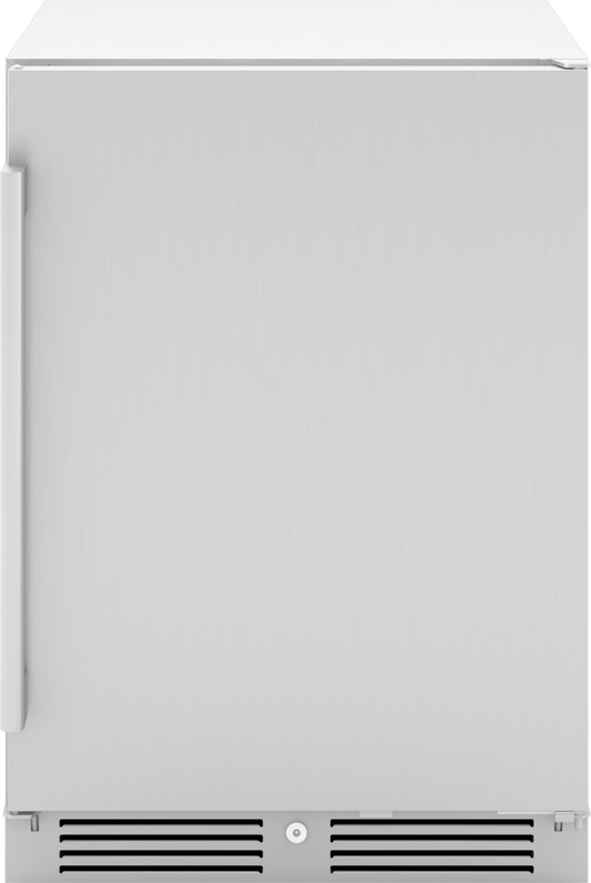 ZEPHYR Presrv Refrigerator, 24in Compact, Outdoor SS, Reversible, Lock, 1 Zone in Stainless Steel - PRR24C01ASOD
