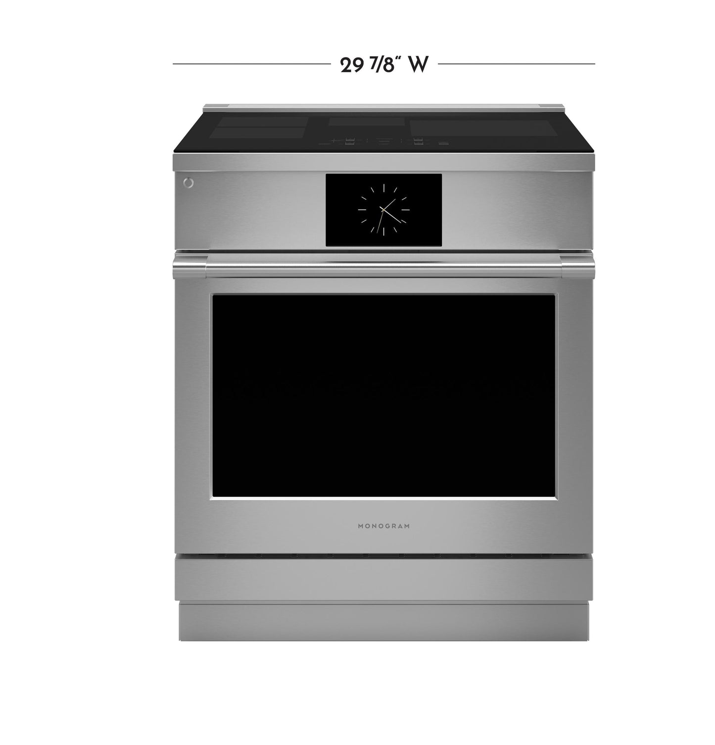 MONOGRAM Monogram 30" Induction Professional Range with 4 elements in Stainless Steel - ZHP304ETVSS