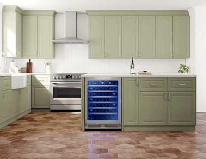 ZEPHYR Presrv Wine Cooler, 24in UC, SS+Gls, Rvs Door, 1Z in Stainless Steel - PRW24C01CG