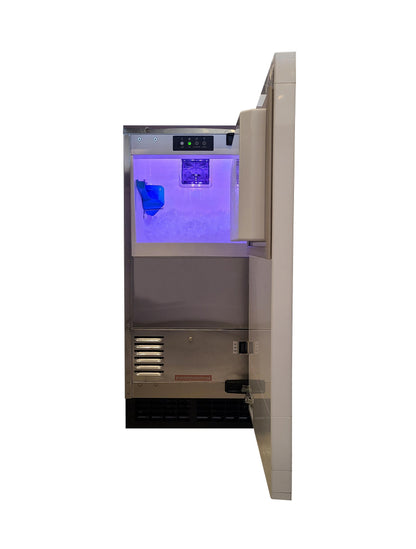 XO APPLIANCE XOUIM1585NOA 15" Nugget Ice Maker Panel Ready ADA Height Gravity Drain Custom Panel Ready - XOUIM1585NOA