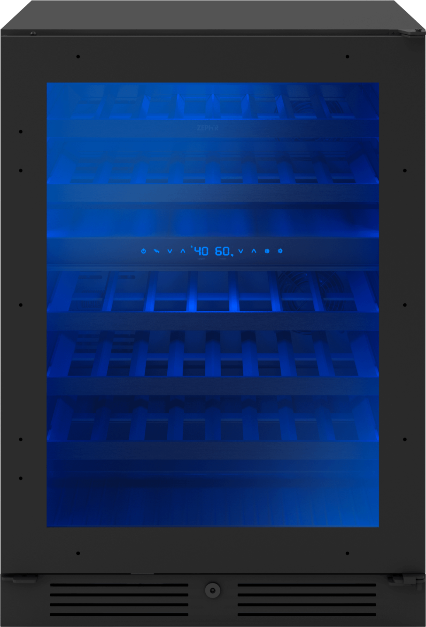 ZEPHYR Presrv Wine Cooler, 24in UC, Panel Ready+Gls, 2Z Custom Panel Ready - PRW24C02CPG