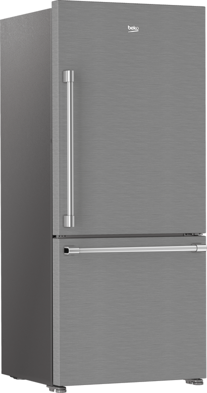 BEKO 30" Bottom Freezer Refrigerator with HarvestFresh in Stainless Steel - BFBD30216SS