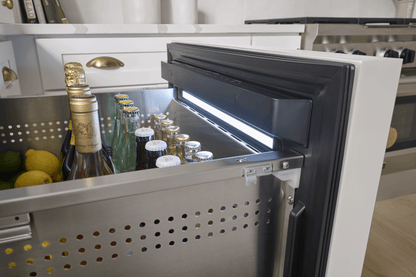 ZEPHYR Presrv Refrigerator Drawers, 24in Compact, Panel Ready, 2 Zone Custom Panel Ready - PRRD24C2AP