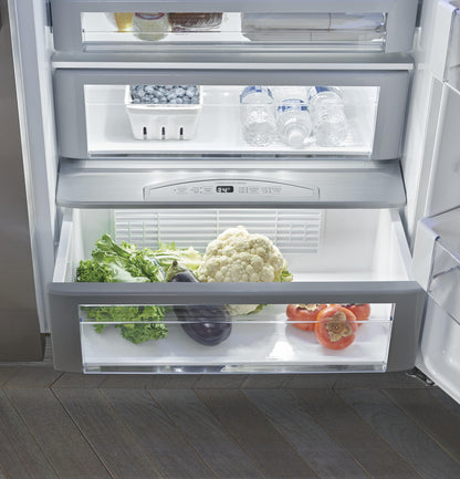 MONOGRAM Monogram 36" Built-In Side-by-Side Refrigerator with Dispenser in Stainless Steel - ZISS360DNSS