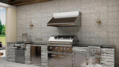 XO APPLIANCE XOGV48S Outdoor hood, 48"W, 33"D, 18"T, 1200CFM, LEDs, pro baffle filters in Stainless Steel - XOGV48S