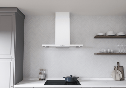 ZEPHYR Modena, Wall, 30in, SS+Glass, LED, ACT in Stainless Steel - ZMOE30BS