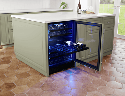 ZEPHYR Presrv Wine Cooler, 24in UC, Panel Ready+Gls, 2Z Custom Panel Ready - PRW24C02CPG