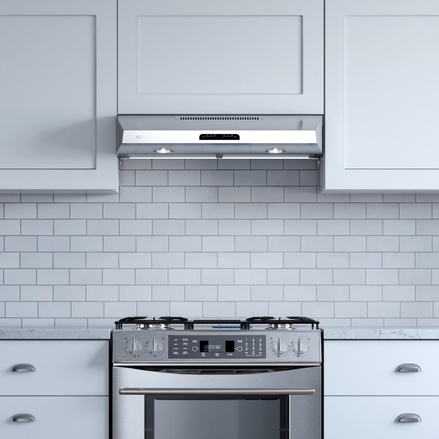 XO APPLIANCE XOE30W 30" 350 CFM Under Cabinet Range Hood White - XOE30W