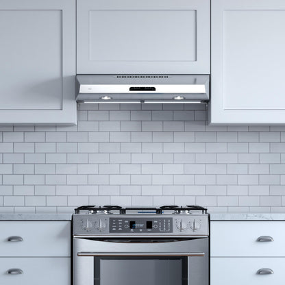 XO APPLIANCE XOE30W 30" 350 CFM Under Cabinet Range Hood White - XOE30W