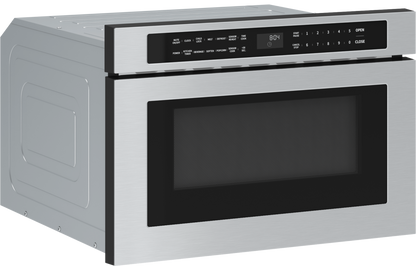 ZEPHYR Microwave Drawer, 24in, Built-In, SS, 1.2 cu. ft. in Stainless Steel - MWD2401AS