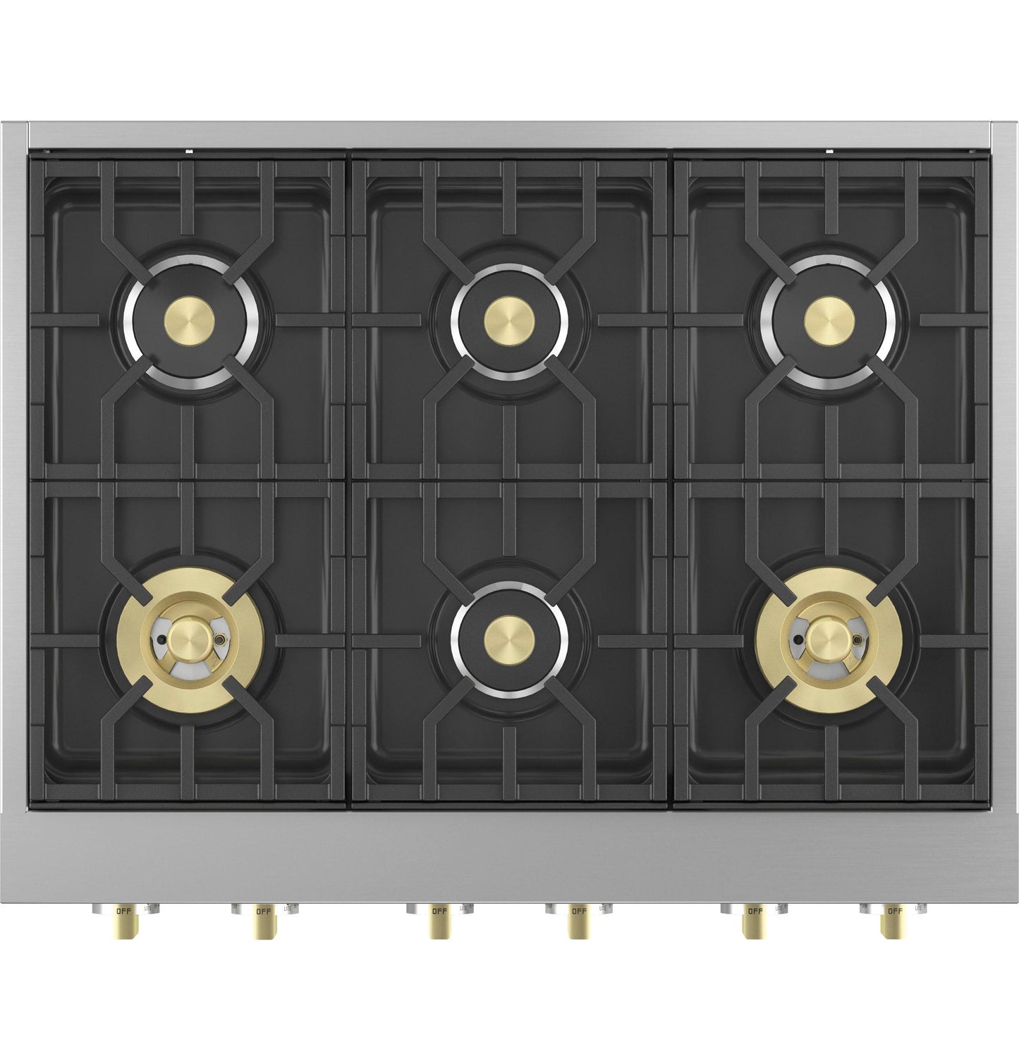MONOGRAM Monogram 36" Professional Gas Rangetop with 6 Burners in Stainless Steel - ZGU366NTSS
