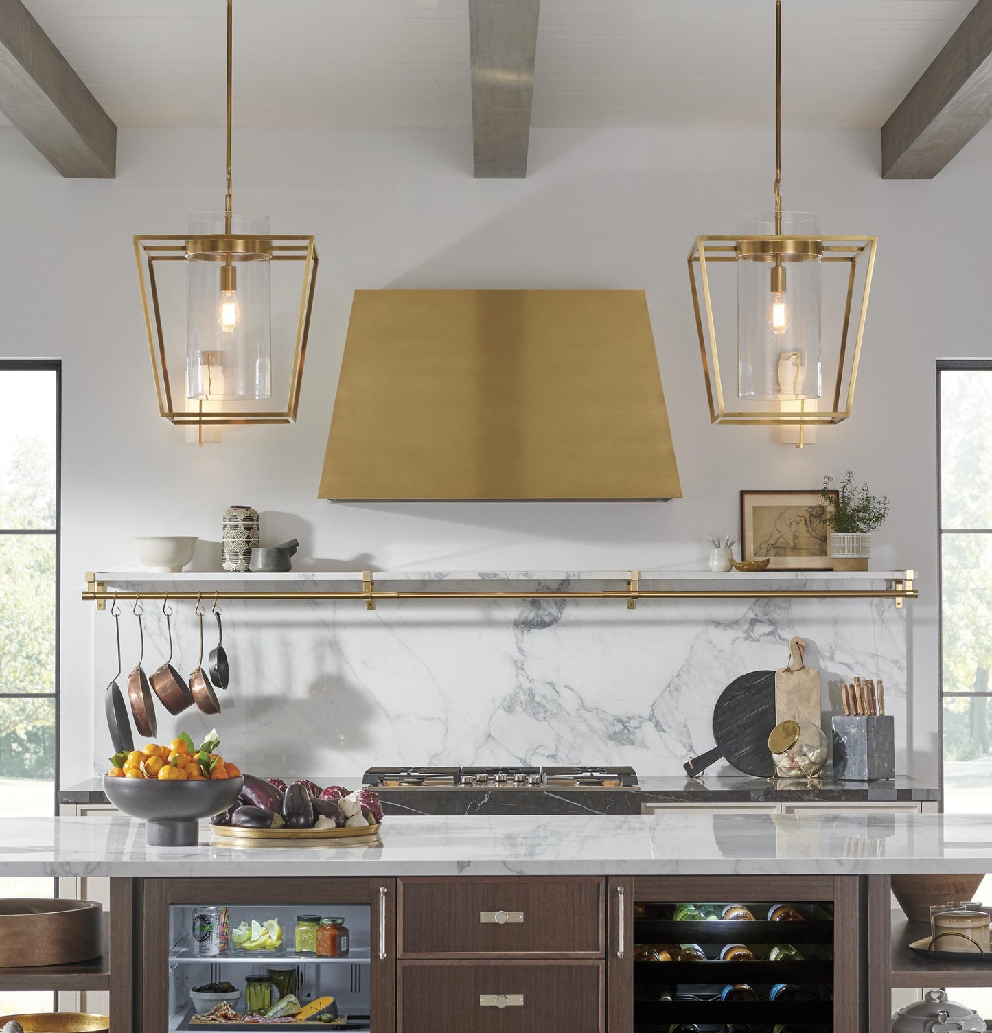 MONOGRAM Monogram 48" Custom Brass Hood Brass - ZVC48DTB1