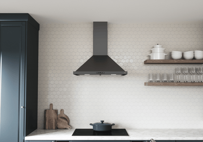 ZEPHYR Ombra, Wall, 30", Black SS, 600 CFM Black in Stainless Steel - ZOME30BBS