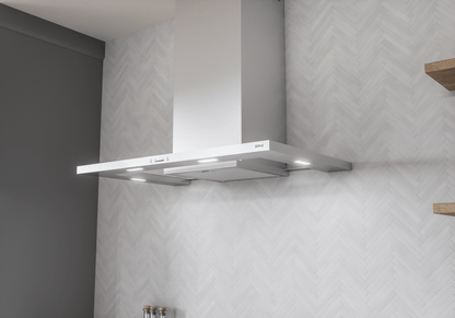 ZEPHYR Modena, Wall, 30in, SS+Glass, LED, ACT in Stainless Steel - ZMOE30BS