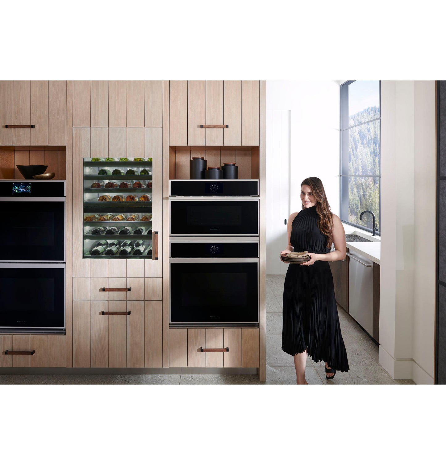MONOGRAM Monogram 30" Minimalist Double Wall Oven in Stainless Steel - ZTD90DSSNSS