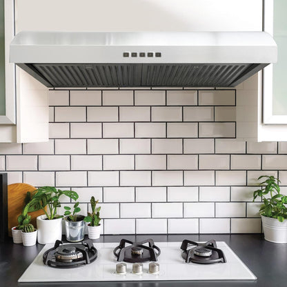 XO APPLIANCE XOE230W 30" 400 CFM Under Cabinet Range Hood White - XOE230W