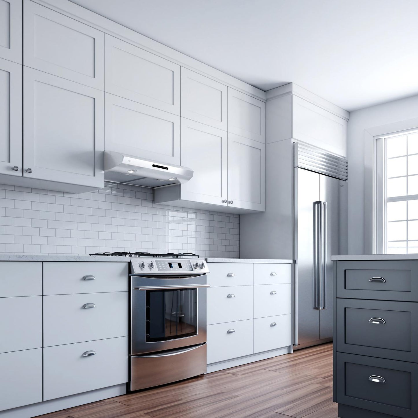 XO APPLIANCE XOE30W 30" 350 CFM Under Cabinet Range Hood White - XOE30W