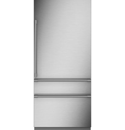 MONOGRAM Monogram 36" Panel-Ready Integrated Bottom-Freezer Refrigerator- Right Hinge Custom Panel Ready - ZIC363NBVRH