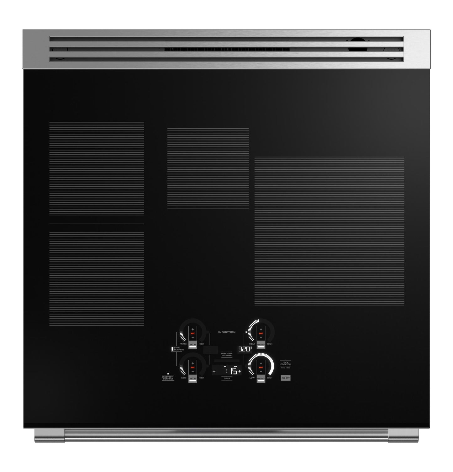MONOGRAM Monogram 30" Induction Professional Range with 4 elements in Stainless Steel - ZHP304ETVSS