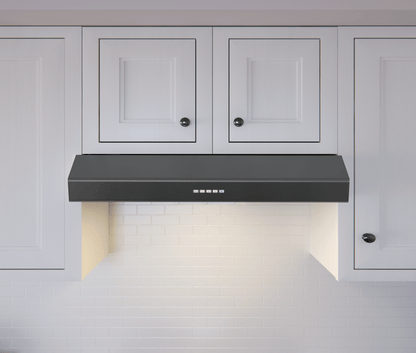 ZEPHYR Breeze II, Under Cabinet, 30", Black SS, LED Stainless - AK1200CBS