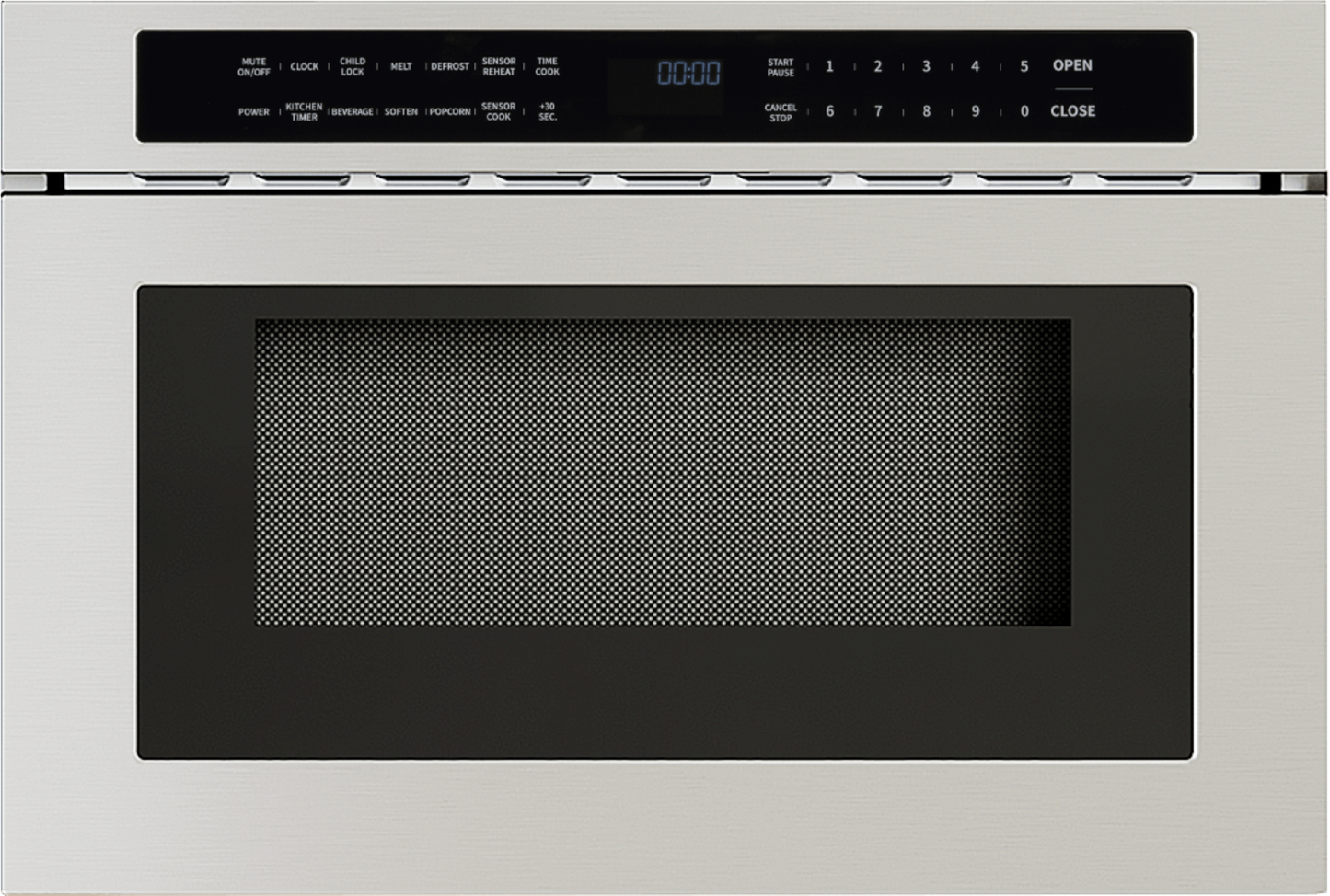 ZEPHYR Microwave Drawer, 24in, Built-In, SS, 1.2 cu. ft. in Stainless Steel - MWD2401AS
