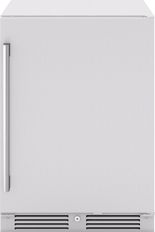 ZEPHYR Presrv Bev Outdoor Cooler, 24in UC, SS, Lock, 1Z in Stainless Steel - PRB24C01ASOD
