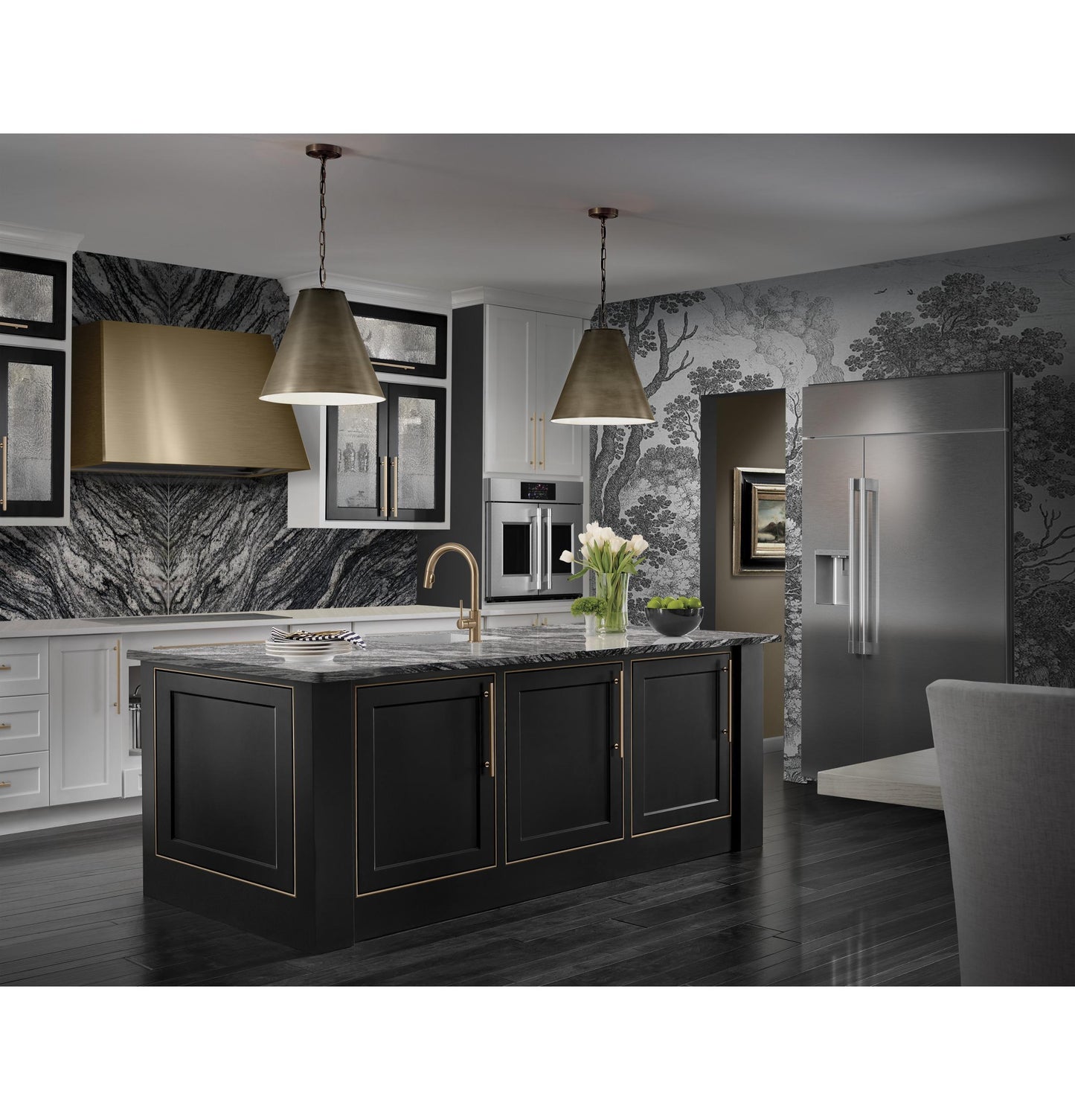 MONOGRAM Monogram 48" Built-In Side-by-Side Refrigerator with Dispenser in Stainless Steel - ZISS480DNSS