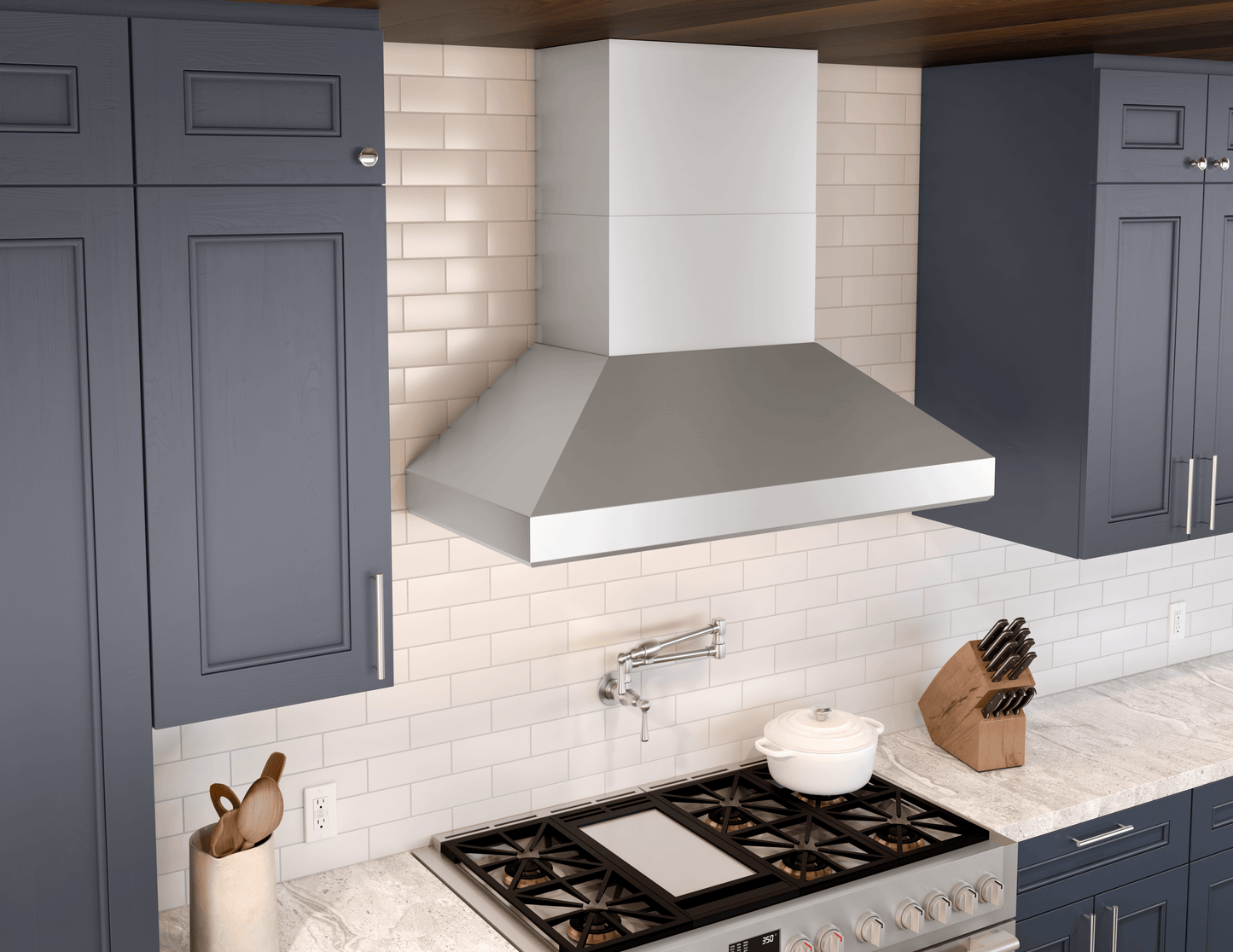 ZEPHYR Titan Wall, 60in, SS, PowerWave, 750 CFM w/ACT in Stainless Steel - AK7660BS