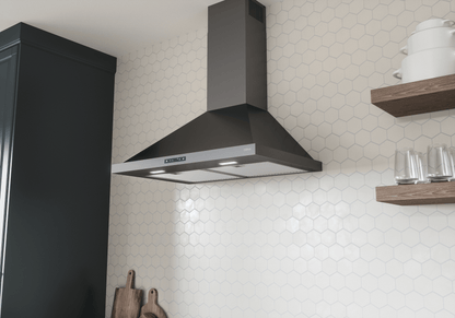 ZEPHYR Ombra, Wall, 30", Black SS, 600 CFM Black in Stainless Steel - ZOME30BBS