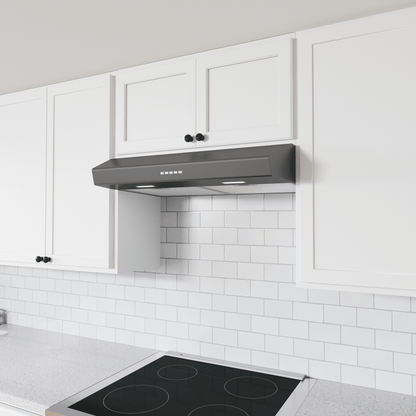 ZEPHYR Breeze II, Under Cabinet, 30", Black SS, LED Stainless - AK1200CBS