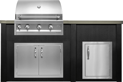 Haven 72" Artisan Outdoor Kitchen Island  w/ 17" Door - HART72DOOR