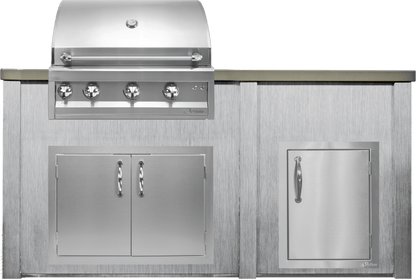 Haven 72" Artisan Outdoor Kitchen Island  w/ 17" Door - HART72DOOR