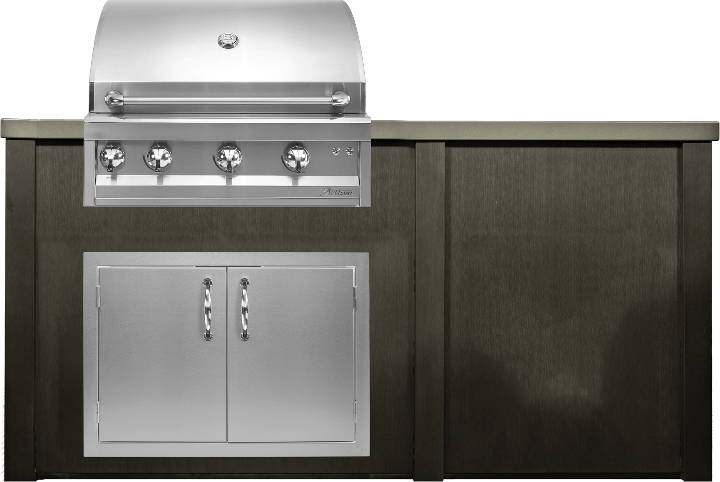 Haven 72" Artisan Outdoor Kitchen Island w/ Plain Panel - HART72PAN